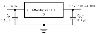 LM3480-12, Линейный стабилизатор с квази малым паденим напряжения, нагрузочной способностью 150мА в корпусе SOT-23